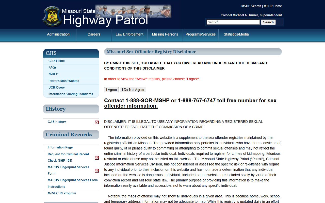 Oregon County court dockets Missouri State Highway Patrol registry source